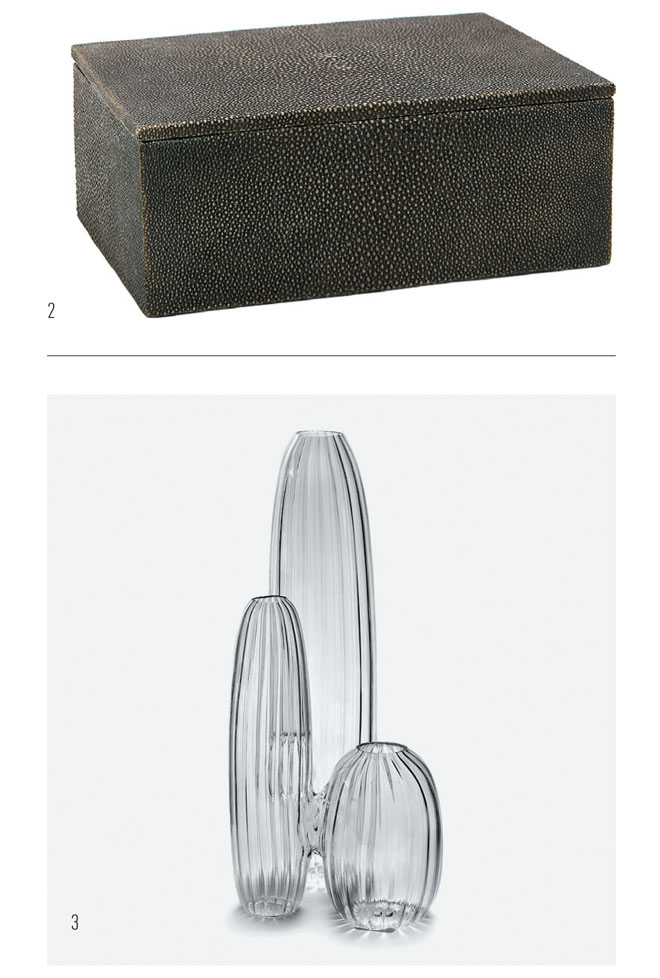 2. Caja decorativa de Zara Home / 3. Jarrones ‘Bonseki’ de Serax.