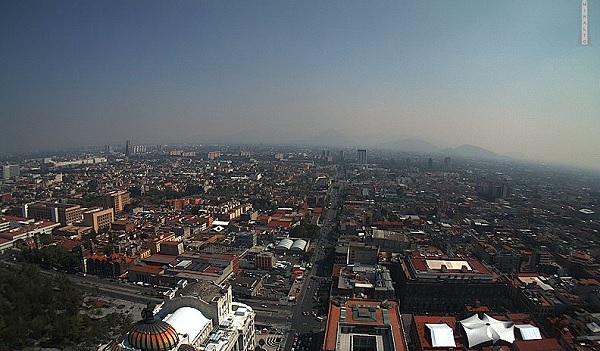 Pese a que la tarde es soleada, se espera que en la tarde noche granice en la CdMx. (Twitter: @webcamsdemexico)