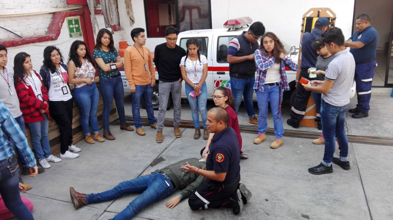 La Dirección de Protección Civil y Bomberos del municipio de Tizayuca ofreció esta capacitación. (Cortesía)