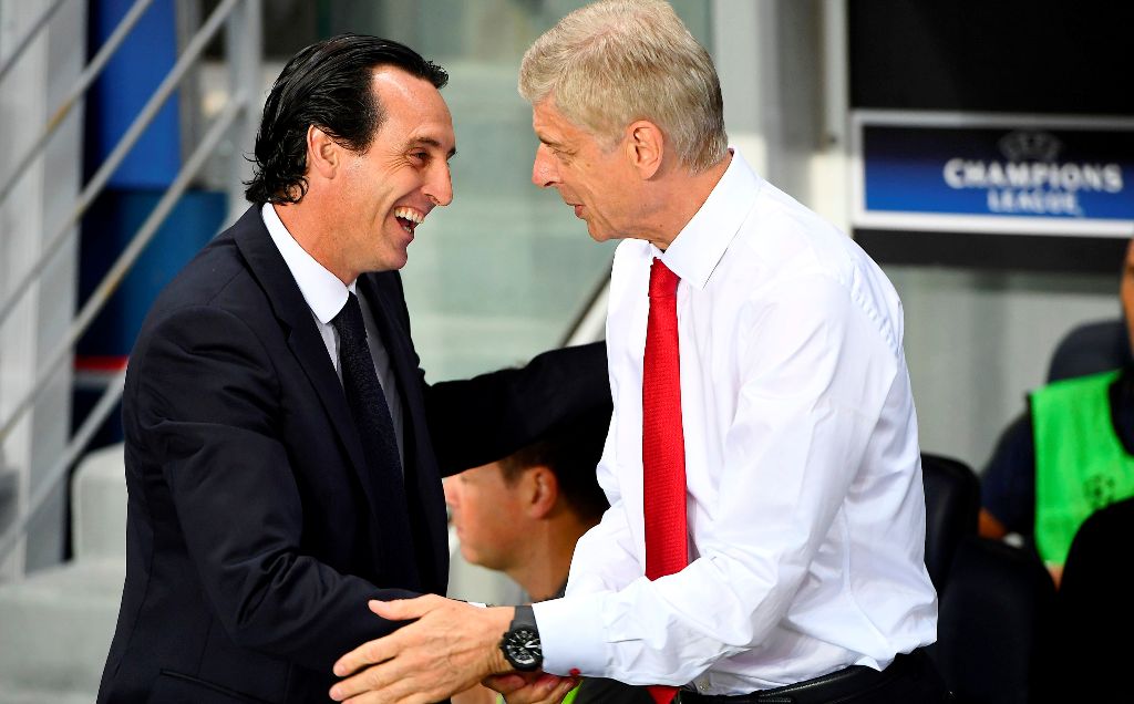 Emery es el sustituto de Wenger en el Arsenal (AFP)