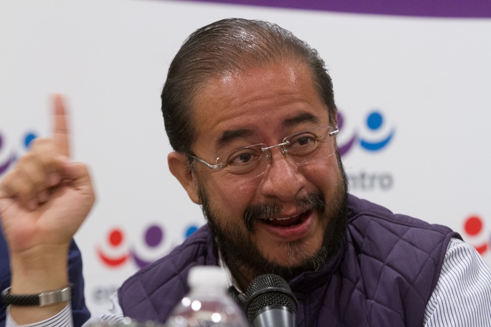 Hugo Eric Flores, líder del PES, que conforma junto a Morena y PT la coalición que postula a López Obrador a la Presidencia.