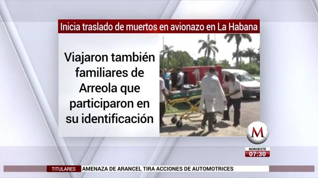 Inicia traslado de muertos en avionazo en La Habana