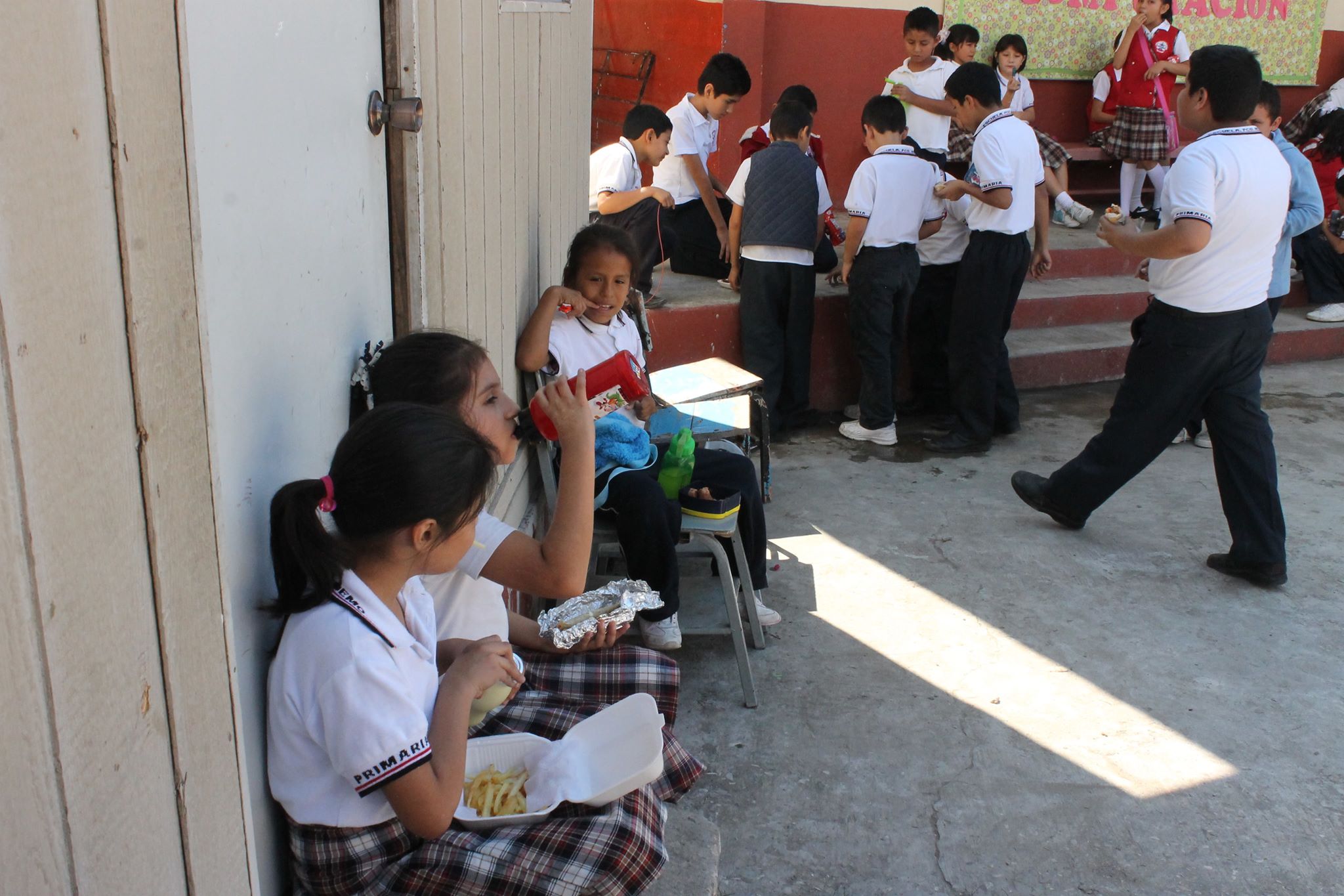 Recreo en escuelas.