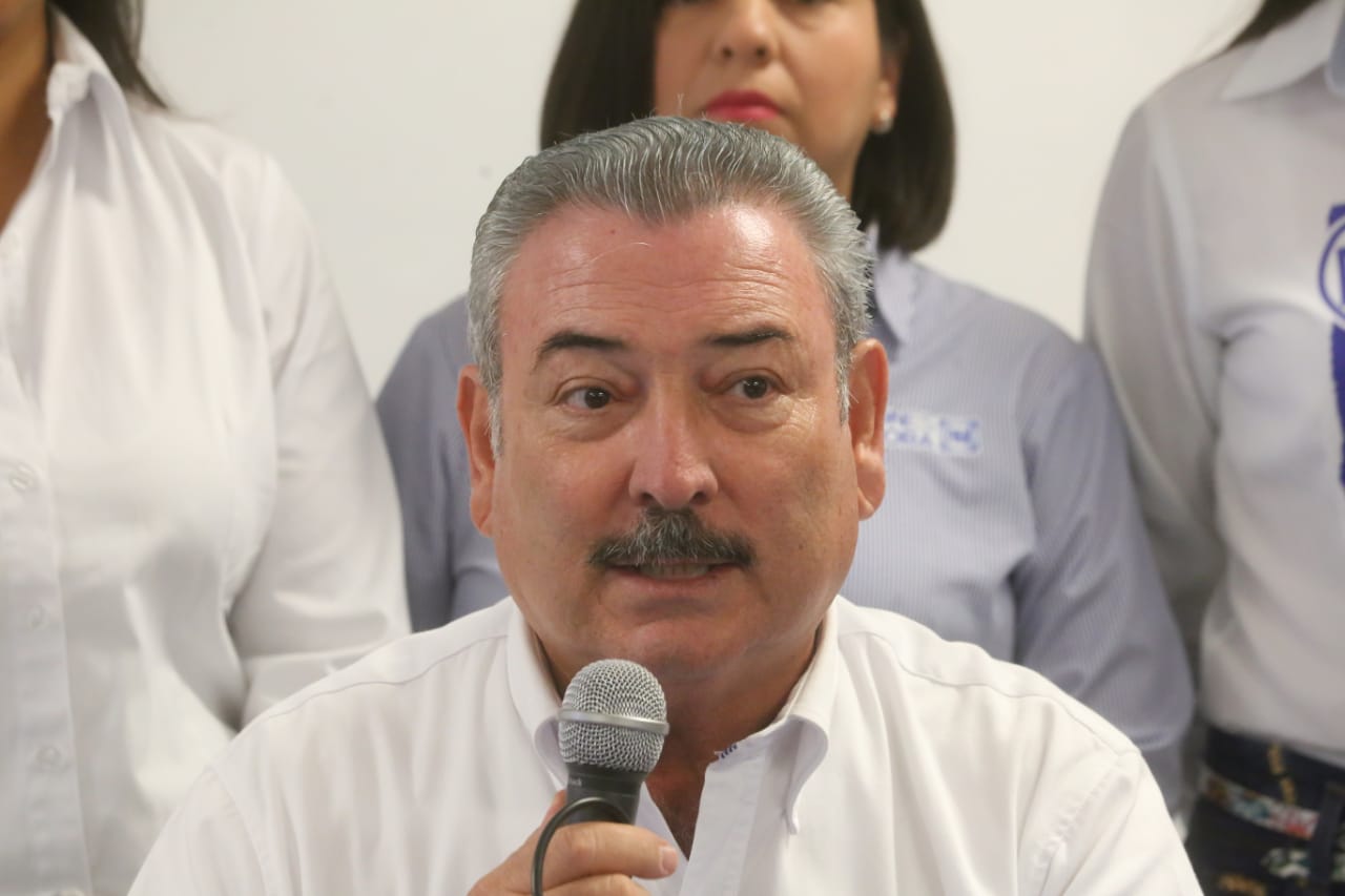 El candidato panista a la alcaldía de Guadalupe, Pedro Garza.