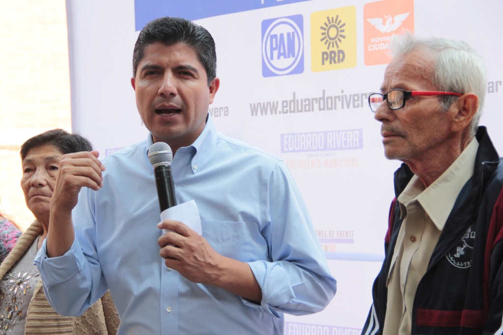 Eduardo Rivera, candidato a la presidencia municipal de Puebla. (Agencia Enfoque)