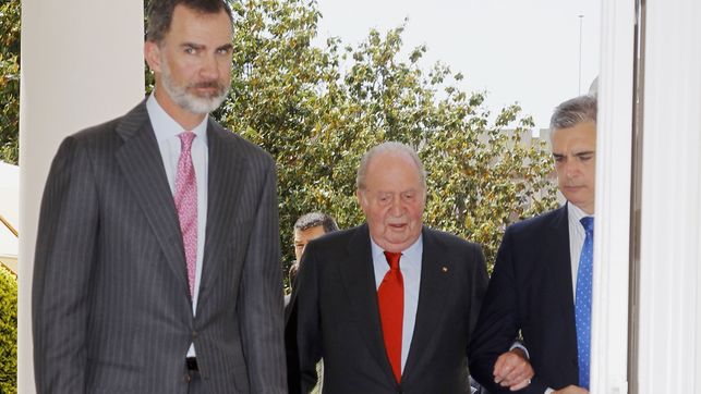 Rey Juan Carlos en la Final de Kiev (DPA)