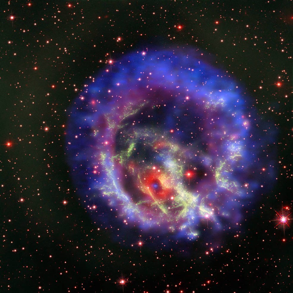 El objeto se encuentra dentro de los restos de una supernova en la Nube de Magallanes, a 200 mil años luz de la Tierra. (NASA)