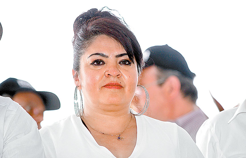 La candidata plurinominal de Morena al Senado. (Omar Franco)