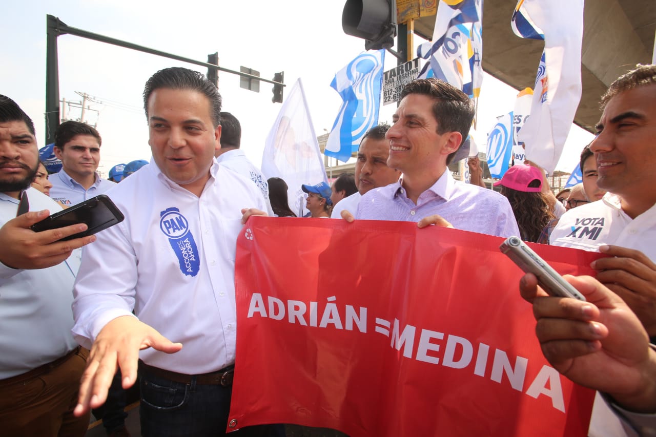 Damián Zepeda Vidales, dirigente nacional del PAN, acudió a un evento en el municipio de Guadalupe  (FotoRoberto Alanís).