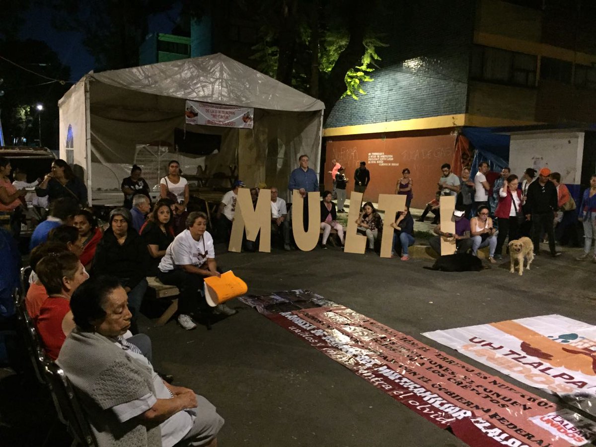 Los damnificados convocaron a una asamblea extraordinaria. (TwItter: @Multi_Tlalpan)