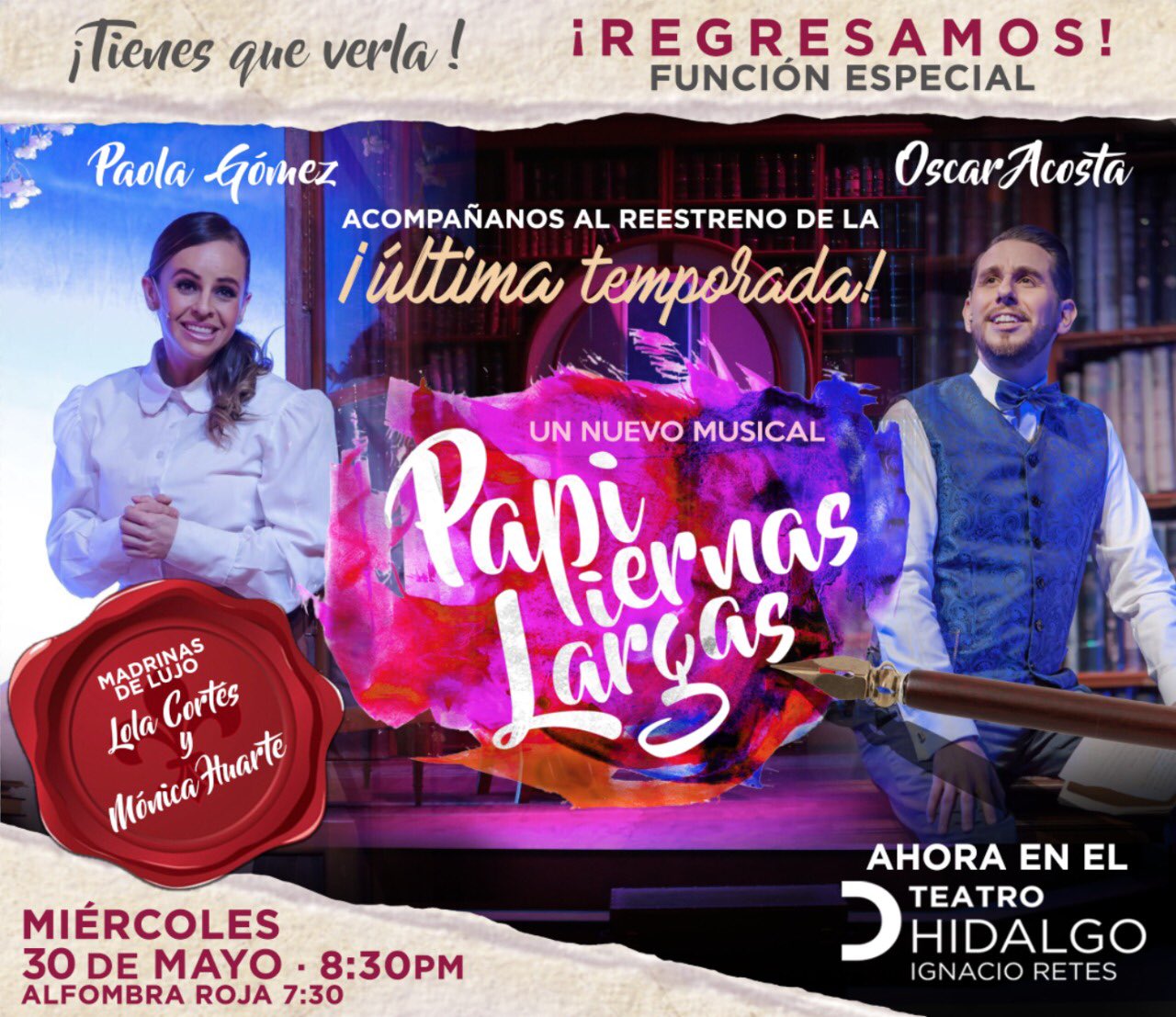 La puesta en escena volvió para una última temporada (Twitter Papi piernas largas).