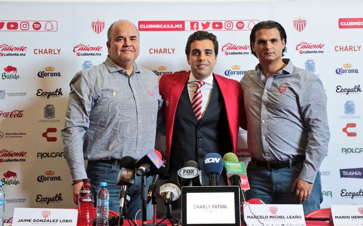 Los 'Rayos' presentan a Michel Leaño como su nuevo DT (Twitter @ClubNecaxa)