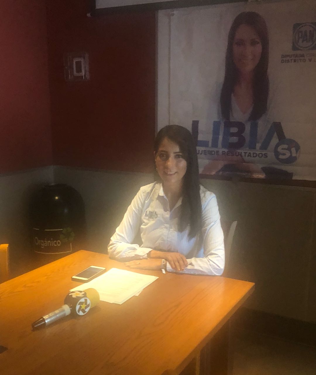 Libia García, candidata por el distrito V. (Foto Joana Casillas)