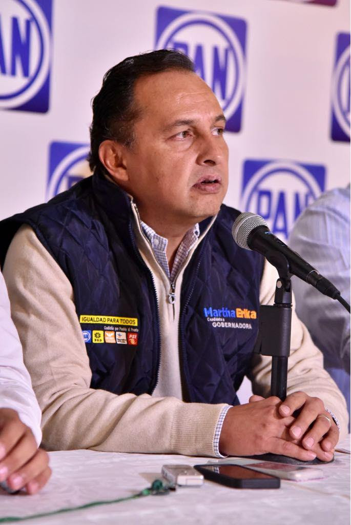 Maximiliano Cortázar, vocero de la campaña a la gubernatura de "Por Puebla al Frente" (Especial)