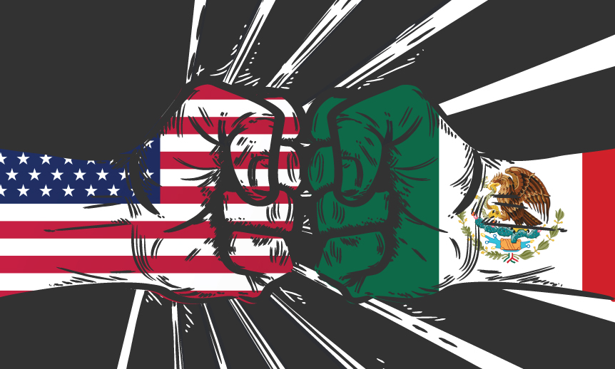 México reprobó decisión de EU de imponer aranceles a acero y aluminio; Secretaría de Economía anunció medidas equivalentes. (Gráfico: Viridiana Colín)
