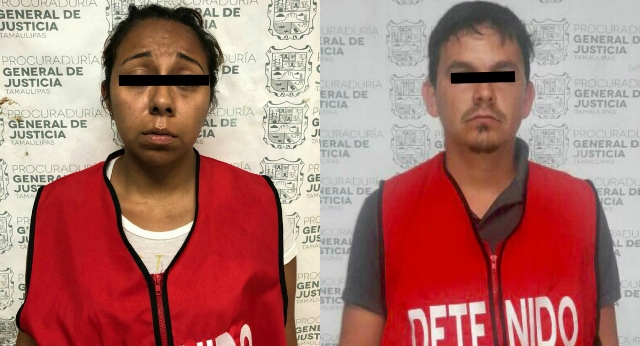 Cynthia Fátima "N"  y Omar "N", detenidos por homicidio de "Jessica Gabriela y su bebé" (Cortesía)