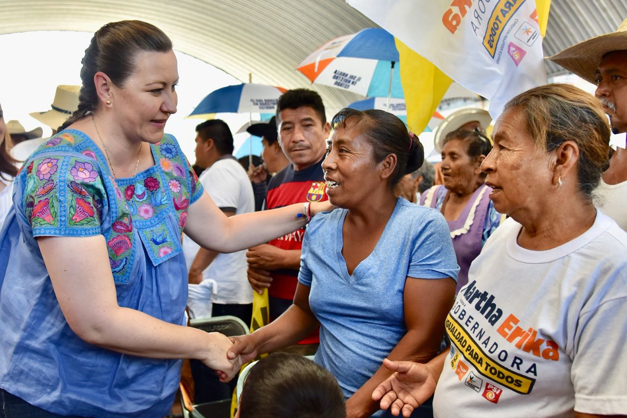 Martha Erika Alonso, Candidata por la Coalición “Por Puebla al Frente”. (Especial)