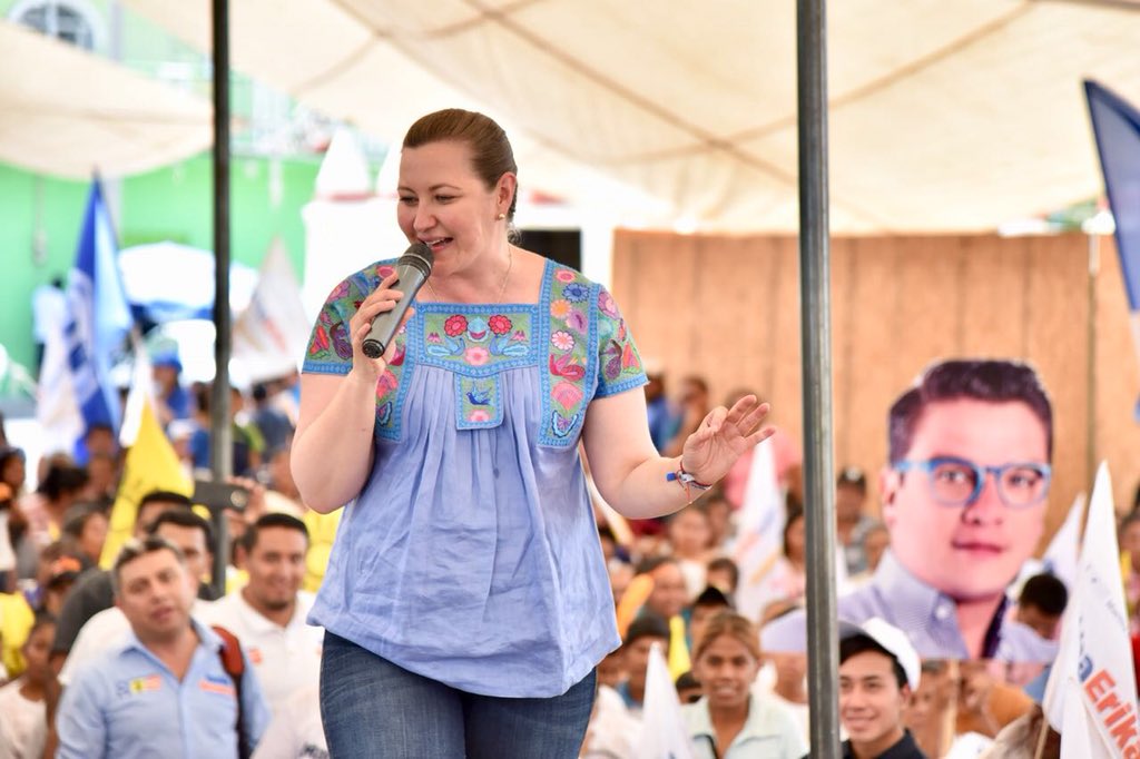 Martha Erika Alonso, candidata al gobierno del estado por la coalición “Por Puebla al Frente”. (Especial)