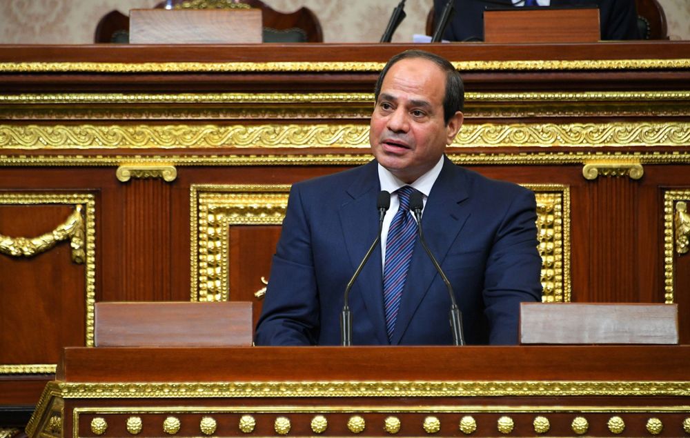 Abdel Fatah al Sisi juró para un segundo mandato como presidente de Egipto. (AFP)
