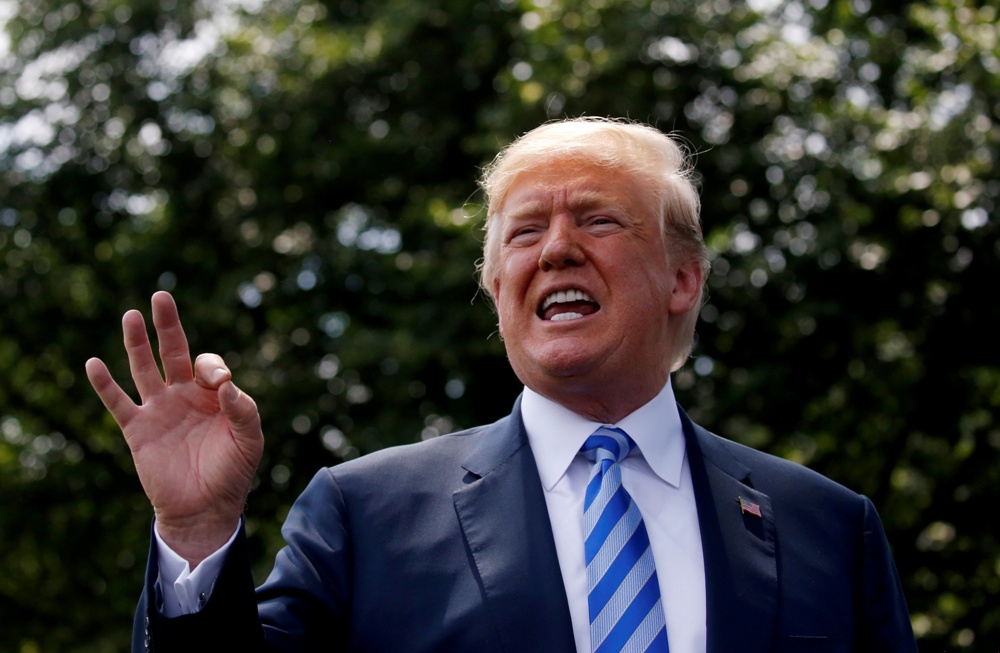 Trump defendió la decisión de su gobierno de imponer aranceles a México, UE y Canadá. (Reuters)
