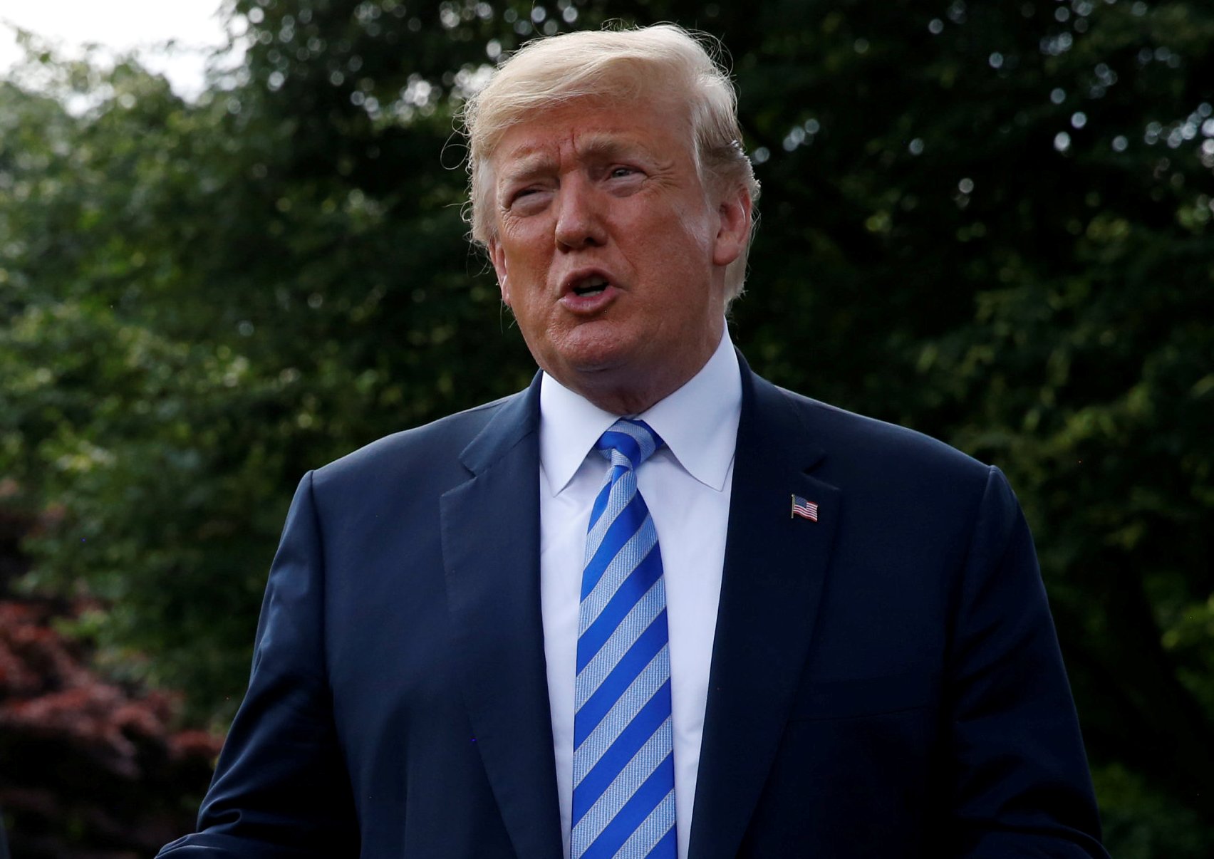 Trump dijo que EU no podría perder una guerra comercial. (Reuters)