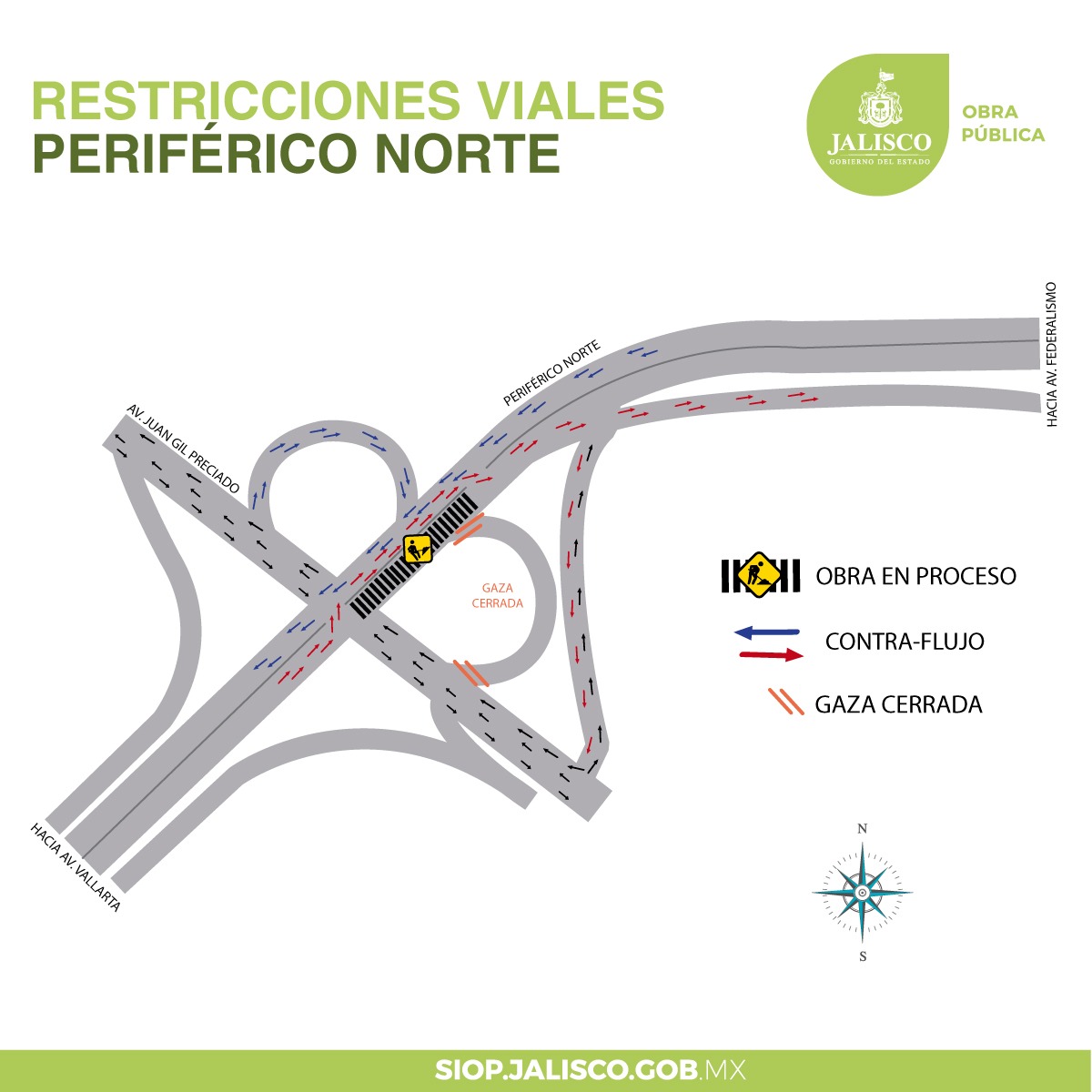 Se prevé que las modificaciones a la vialidad se lleven a cabo entre el 3 y 22 de junio. (Cortesía)