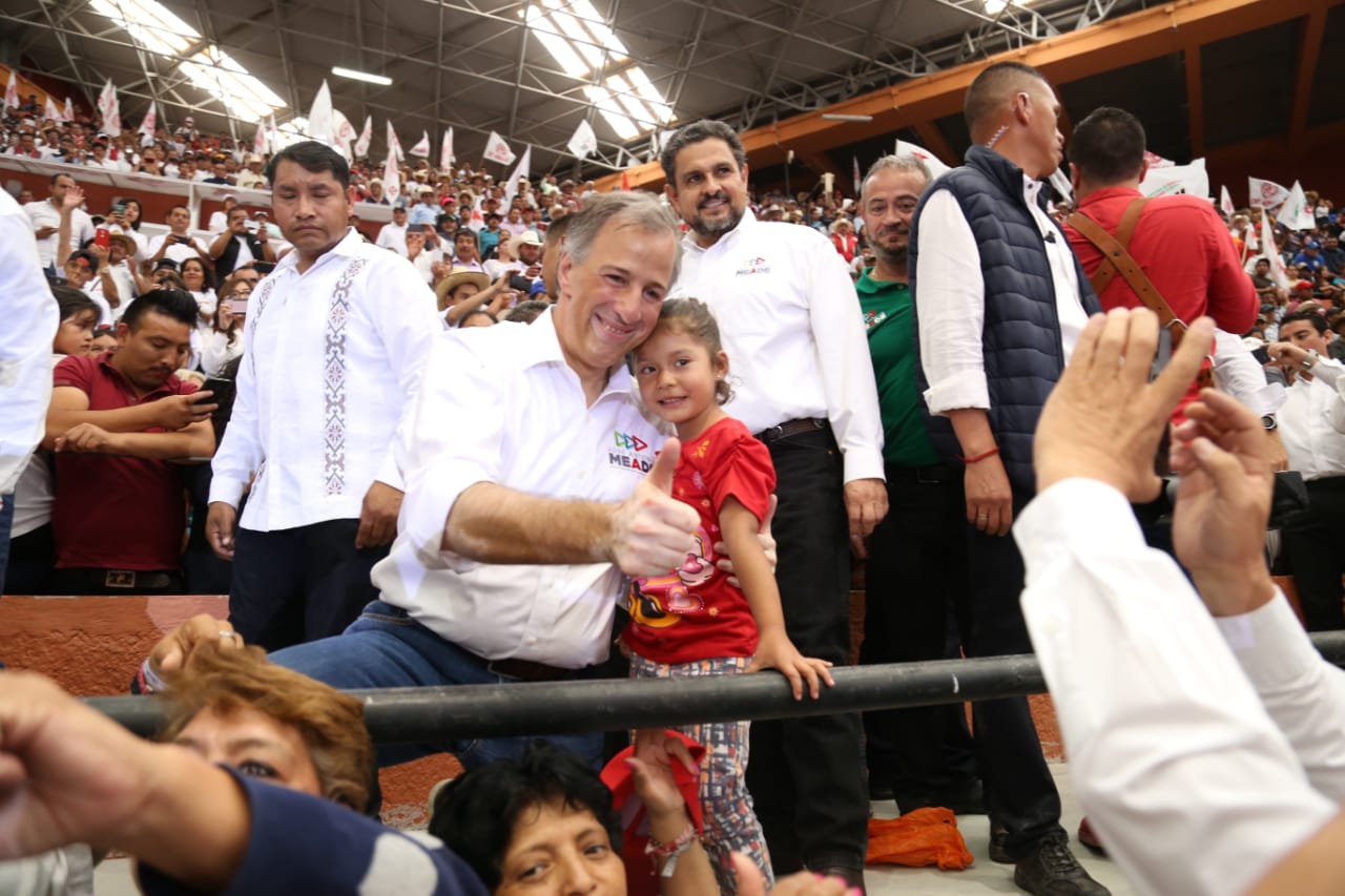 El candidato presidencial aseguró que trabajará para brindar seguridad a la sociedad, “aquí en Hidalgo decimos no a la amnistía”. (Jorge Sánchez)