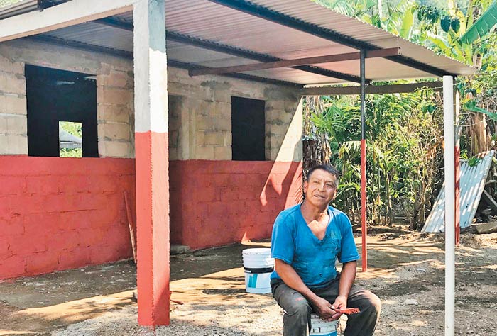 Gracias a los donativos se edifican nuevas casas.