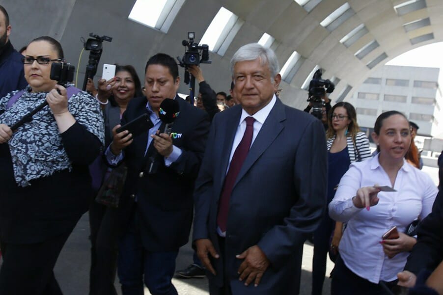 Andrés Manuel López Obrador, candidato de la coalición Juntos Haremos Historia. (Foto: Araceli López)