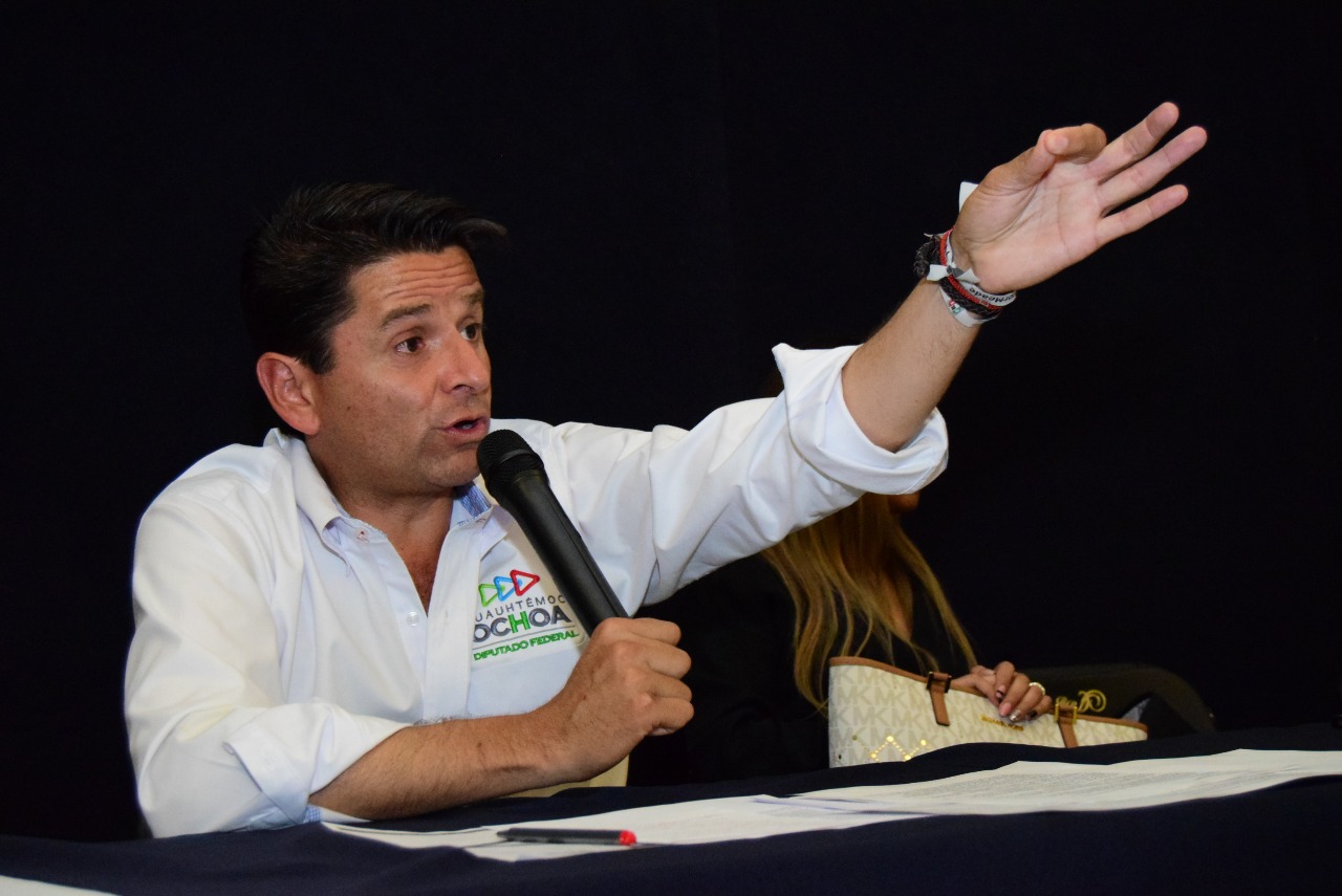El candidato Cuauhtémoc Ochoa. (Francisco Villeda)