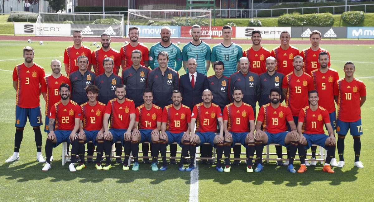 España se toma la foto oficial rumbo a Rusia 2018 (Twitter @SeFutbol)