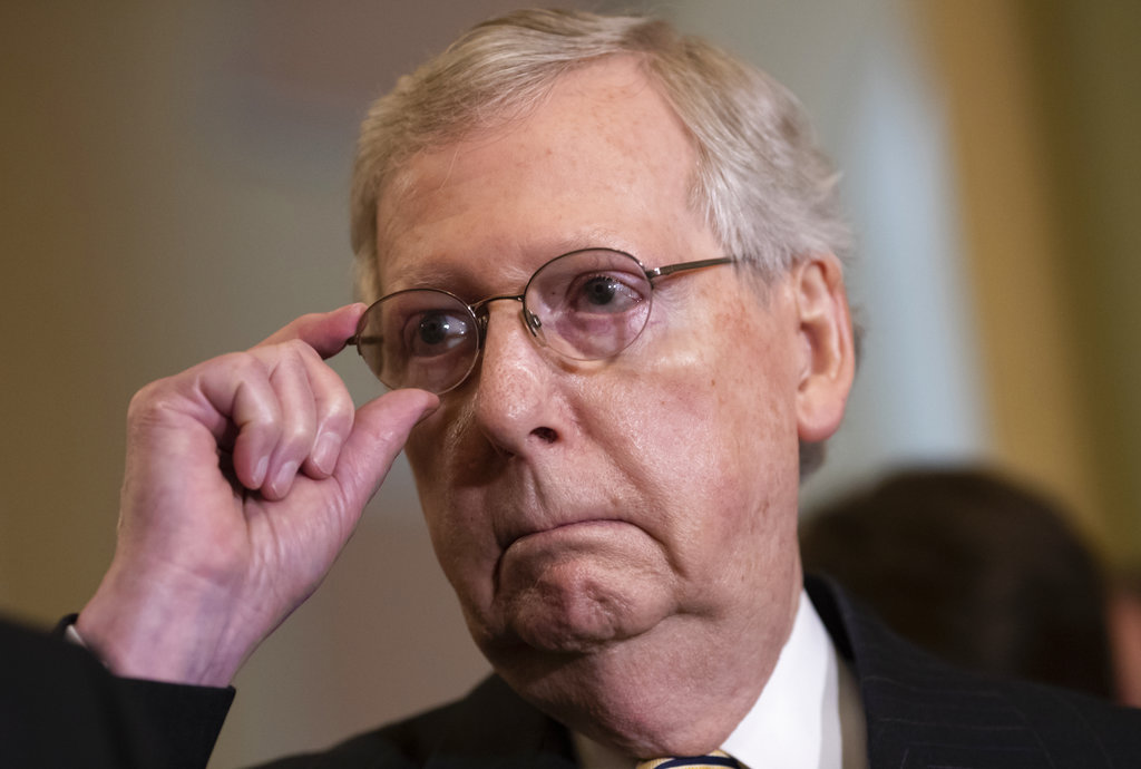 El líder de la mayoría en el Senado, Mitch McConnell. (AP)