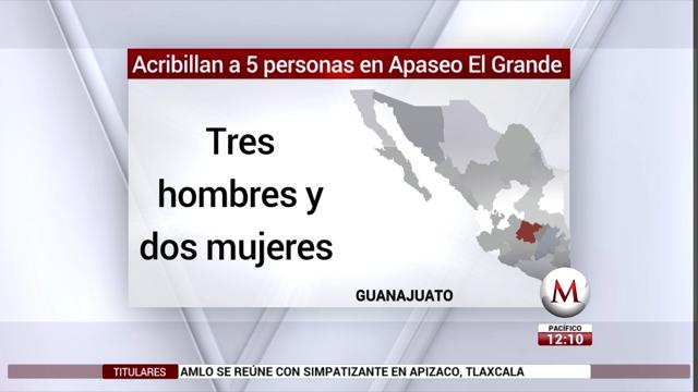 Matan a 5 personas en Apaseo el Grande