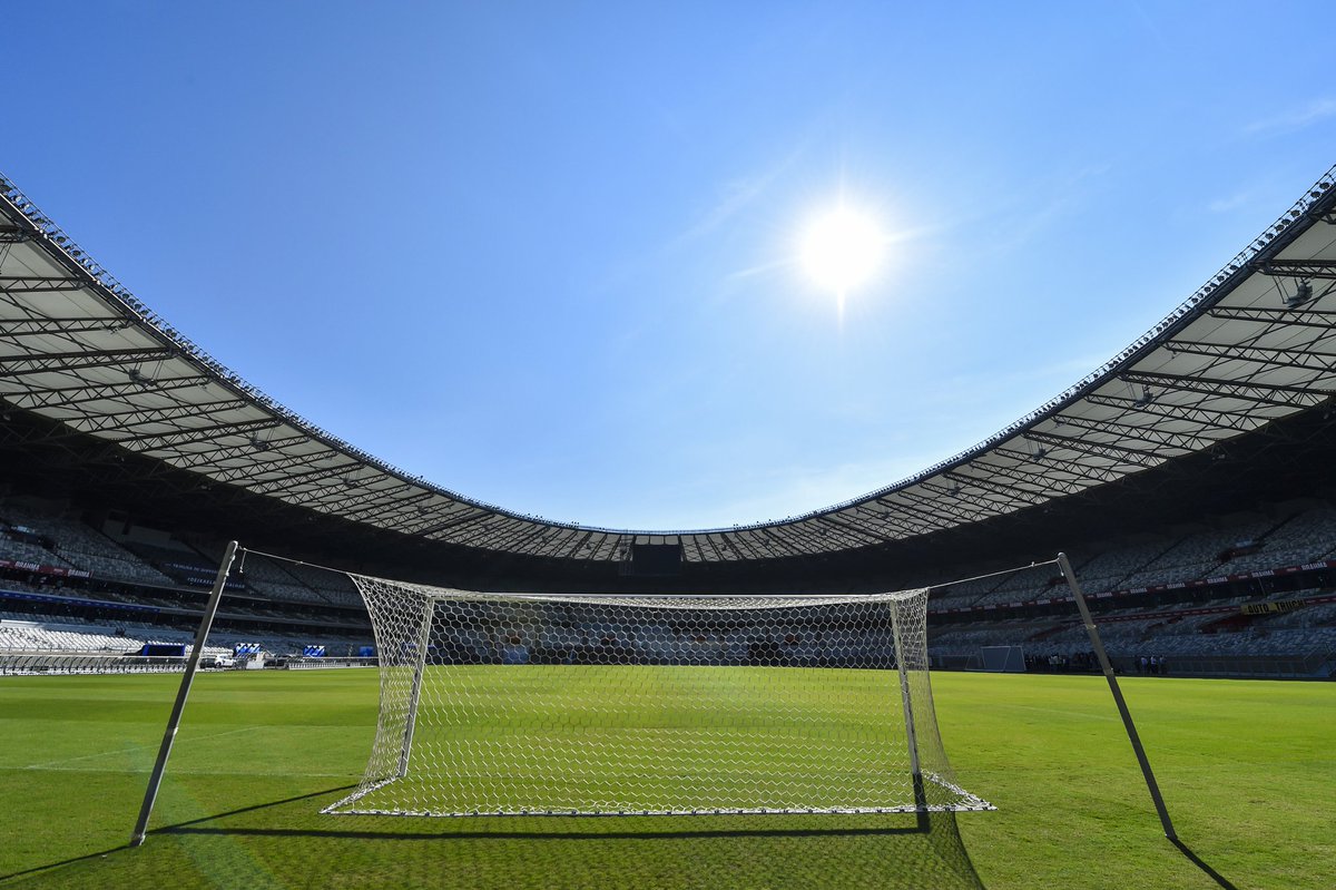 La portería del Estadio Mineirao donde Brasil recibió cinco de los siete goles en el Mundial 2014 (Twitter @Mineirao)
