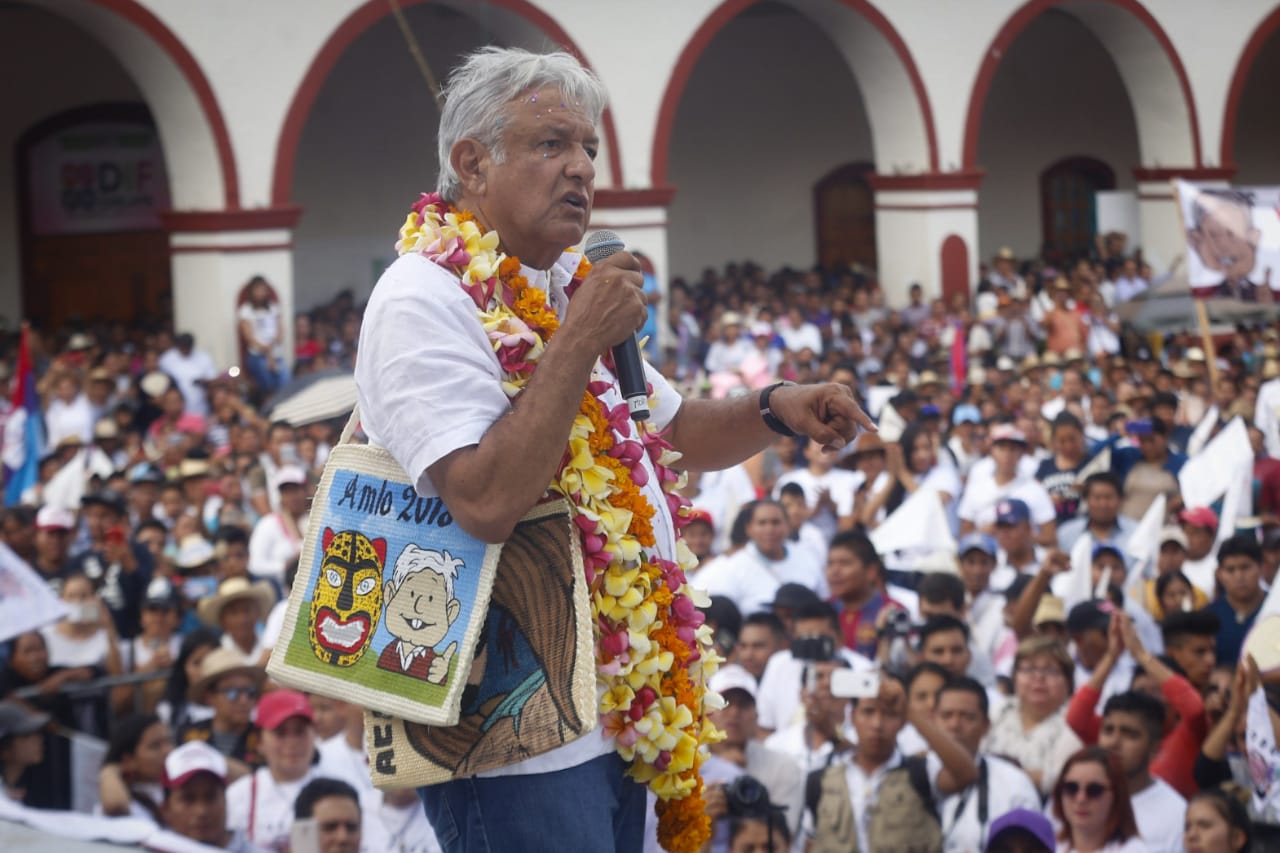 Andrés Manuel López Obrador durante su mitin en Chilapa, Guerrero/Araceli López