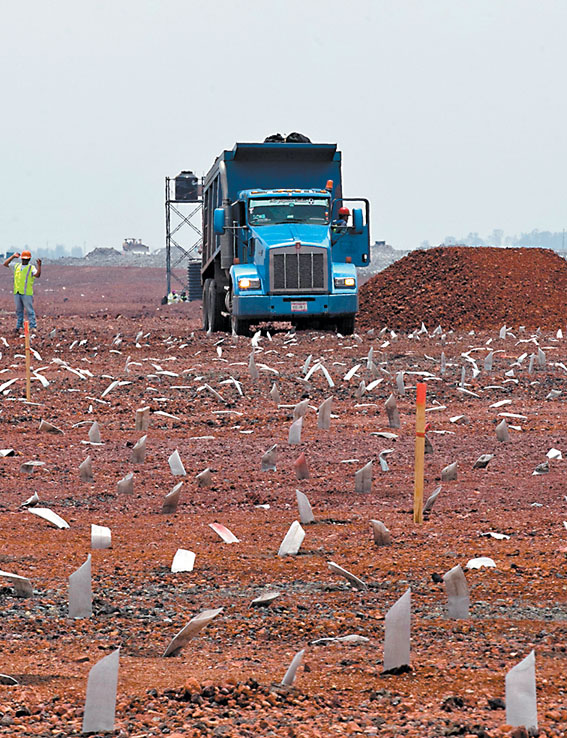 Avance de la construcción del aeropuerto internacional. (Araceli López)