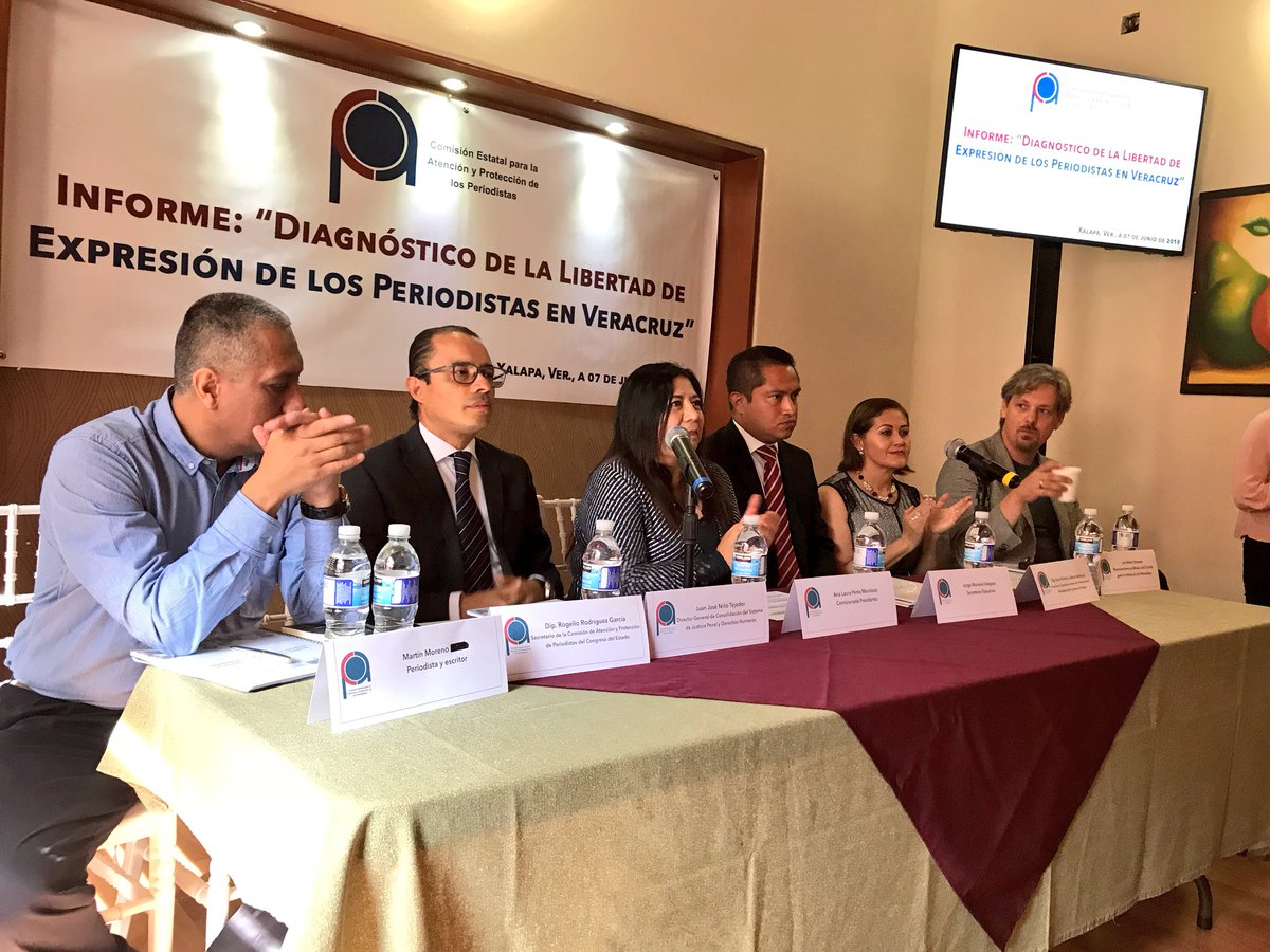 La comisión presentó el Diagnóstico de la libertad de expresión de los periodistas en Veracruz. (Tomada de CEAPP_V)