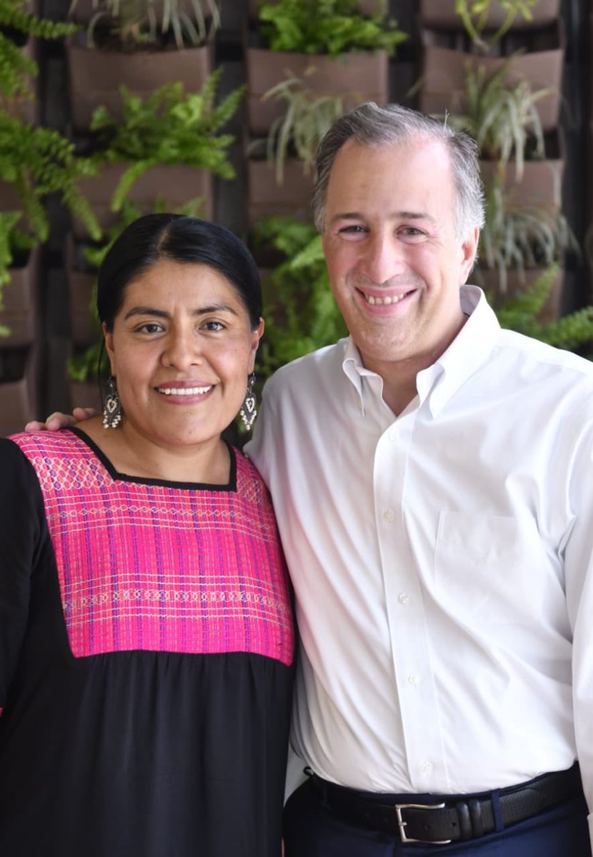 Eufrosina Cruz y José Antonio Meade.