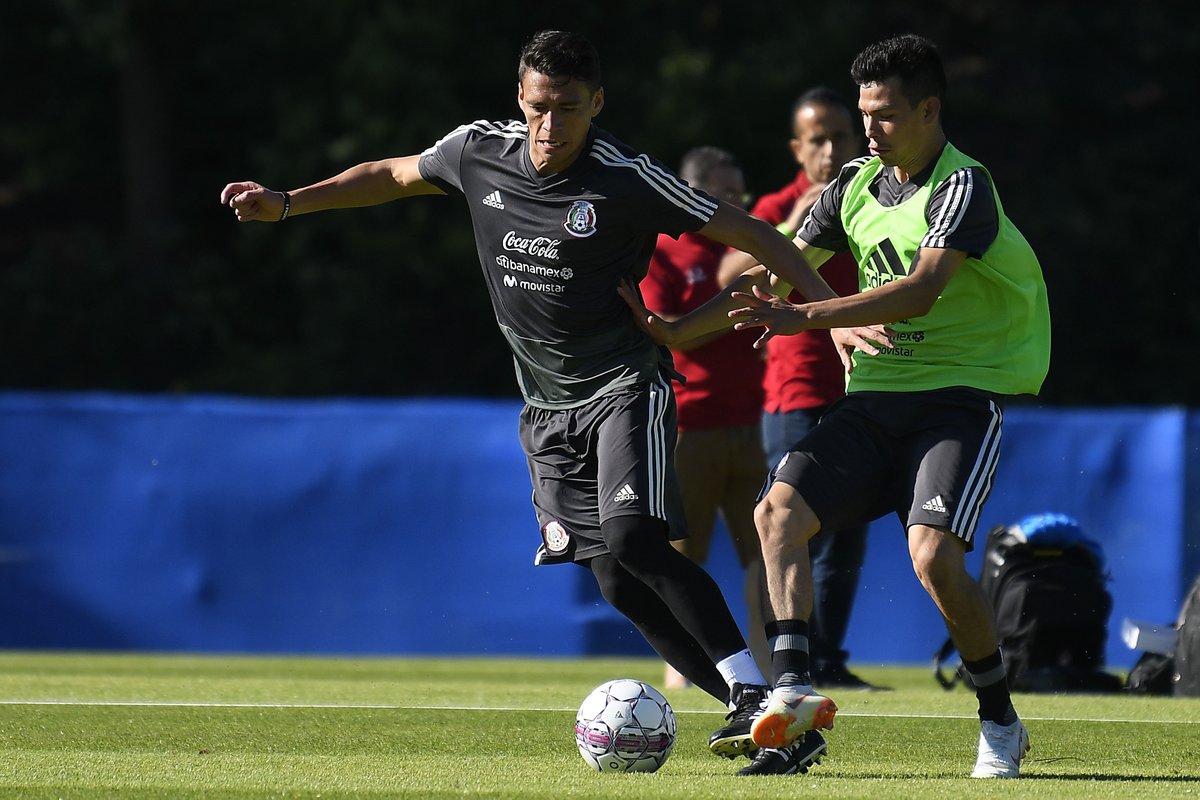Héctor Moreno e Hirving Lozano (Twitter @miseleccionmx)