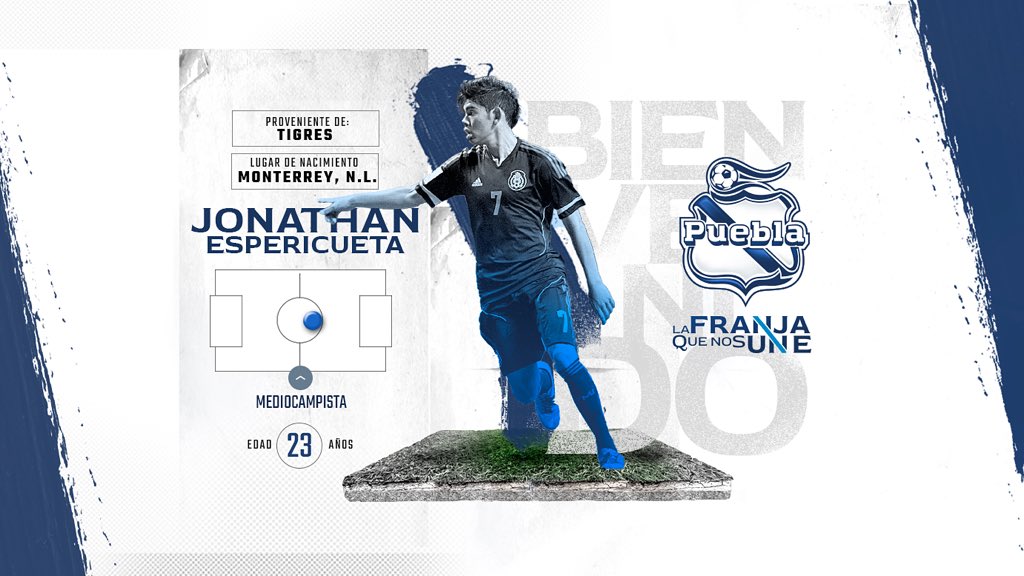 Jonathan Espiricueta fue anunciado como refuerzo del Puebla. (Especial)