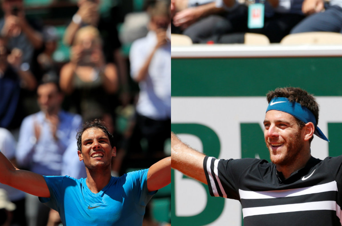 Del Potro enfrentará a Nadal en semifinales de Roland Garros (Reuters)