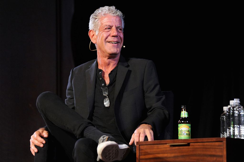 Anthony Bourdain durante una charla en la New York Society. (Foto: AFP)