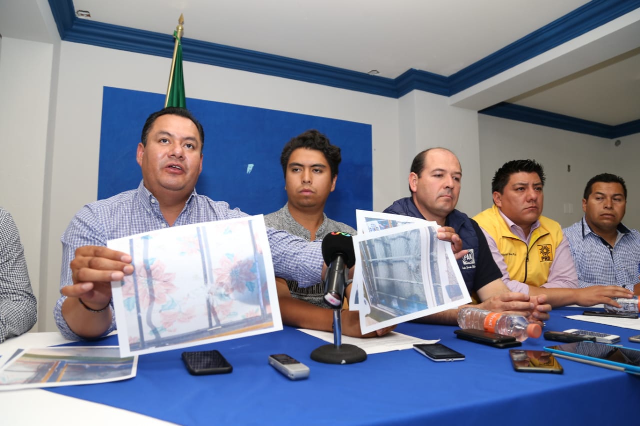 Daniel Alonso Rodríguez presentó la denuncia que interpuso luego de haber acusado que balearon su casa de campaña. (Jorge Sánchez)