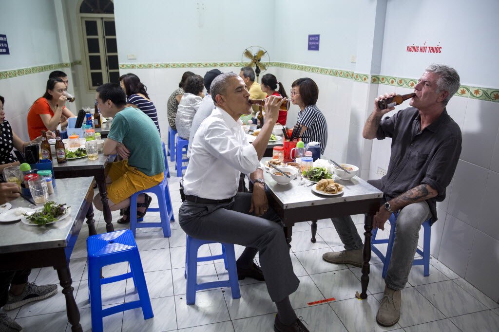 La foto del mítico encuentro de 2016 (Twitter: @BarackObama)