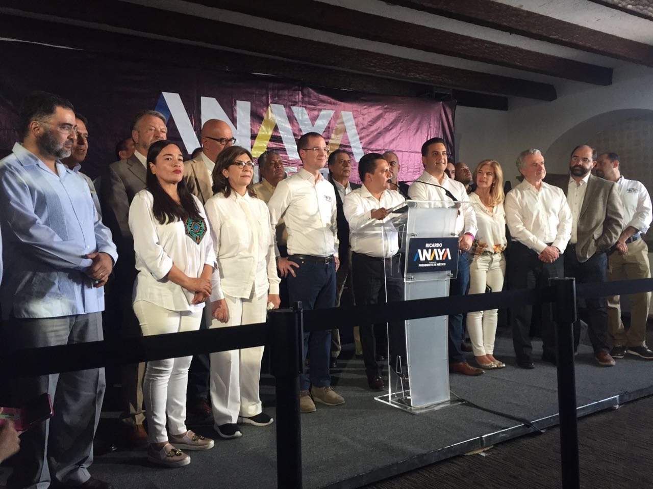 Los partidos que conforman la coalición 'Por México al Frente' respaldaron a Ricardo Anaya. (Silvia Arellano)