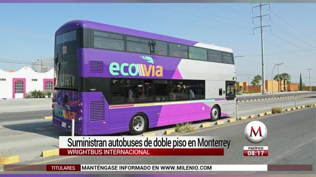 Suministra Wrightbus autobuses doble piso en Monterrey