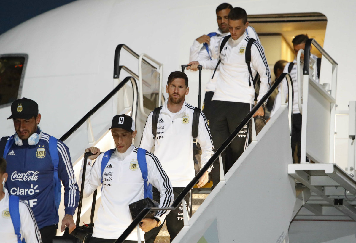 Lionel Messi y la selección argentina ya están en Rusia por el Mundial (Reuters)