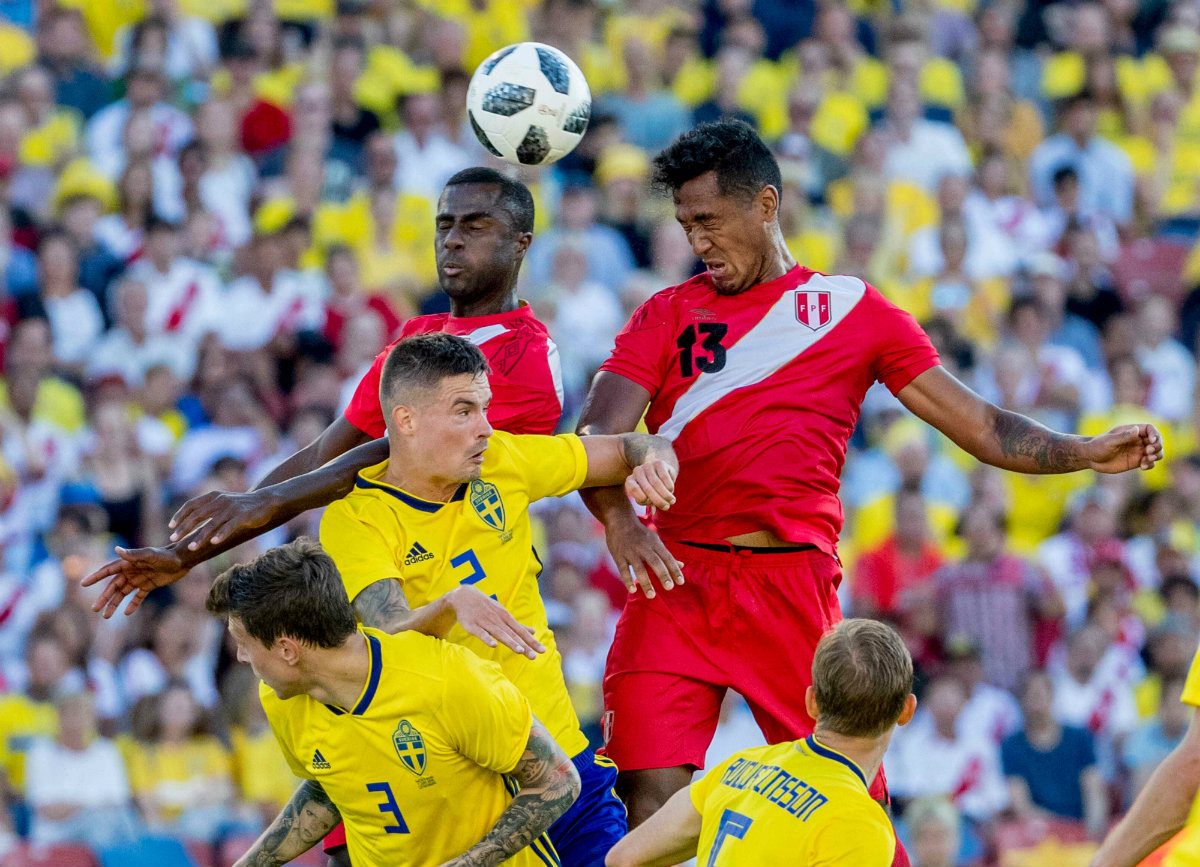 Suecia y Perú terminaron 0-0 en su último partido antes del Mundial (AFP)