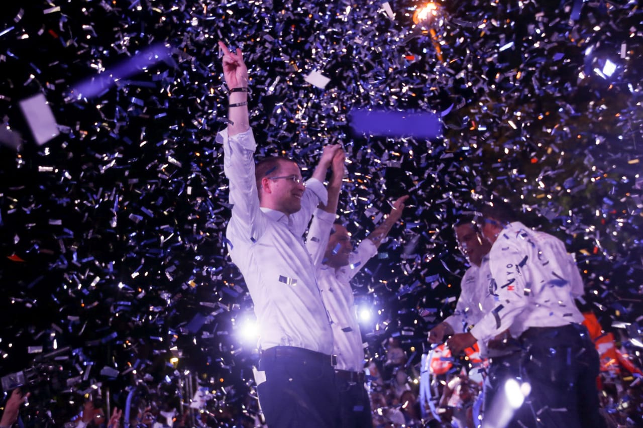 Ricardo Anaya, candidato de 'Por México al Frente', en Valladolid (Foto: Araceli López).