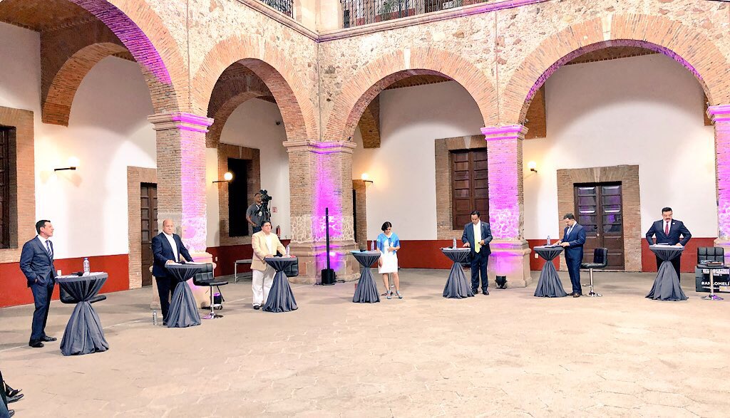 Tercer debate entre los candidatos a gobernador. (Cortesía)
